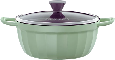 Garnek Buydeem emaliowany z nieprzywierającą powłoką Cozy Greenish 4.5 l (6950386618624)