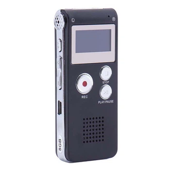 Диктофон BauTech USB Mp3 8GB 3.5 мм Чёрный (1002-480-01)