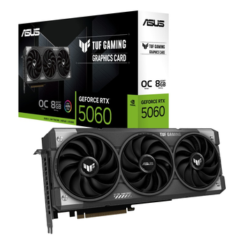 Видеокарта ASUS GeForce RTX 5060 TUF Gaming 8GB GDDR7 OC Edition (TUF-RTX5060-O8G-GAMING)