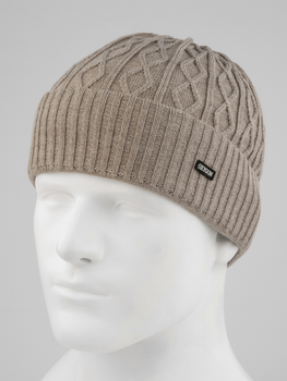 Шапка мужская из тонкой пряжи DUBLIN One Size (56-60) Бежевый