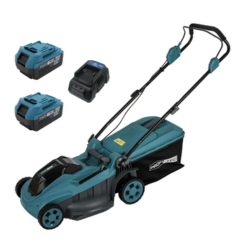 Профессиональная газонокосилка аккумуляторная PROFI-TEC EcoCut 43 Lite: с АКБ 2шт-20V 4 Ач, скошивание 430 мм (007366)
