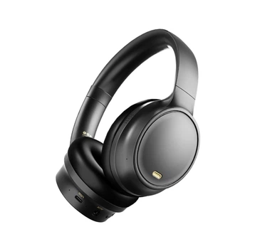 Бездротові навушники LULE EL-GT10 чорні з ANC шумозаглушенням, Hi-Fi звуком, Bluetooth 5.4 і AUX, 40 мм драйвери, акумулятор 400 мА·год, до 55 годин роботи
