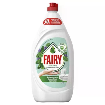 Средство для мытья посуды Fairy Sensitive Чайное дерево и мята, 1350мл