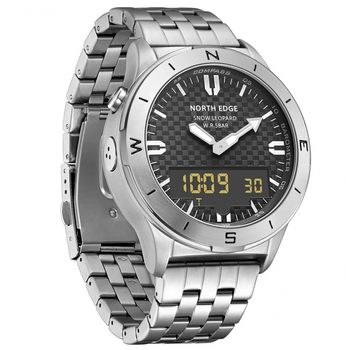 Цифровые Часы NORTH EDGE Snow Leopard silver