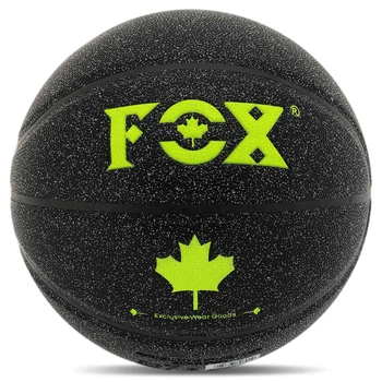 Мяч баскетбольный FoxBall Colorful Indoor/Outdoor 8708 размер 7 Black-Neon Green