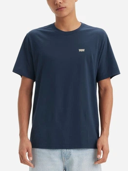 Футболка хлопковая длинная мужская Levi`s 312952709 S Синяя (1159833403)