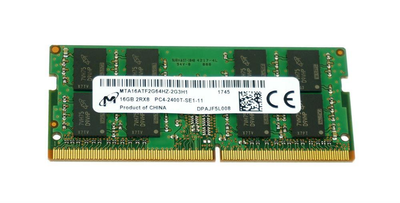 Оперативна пам'ять SODIMM DDR4-2400 16GB PC-19200 Micron mta16atf2g64hz-2g3h1 б/в