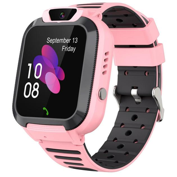 Детские смарт часы Q20 smart baby watch с сим картой и украинским языком камера магнитная зарядка розовый
