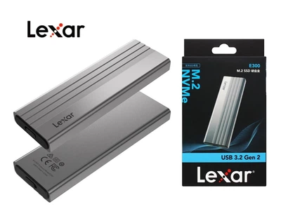 Корпус кишеня для жорстких дисків Lexar E300 M.2 NVMe 2280 PCIe SSD to USB 3.2 Gray зовнішня кишеня для диска ССД