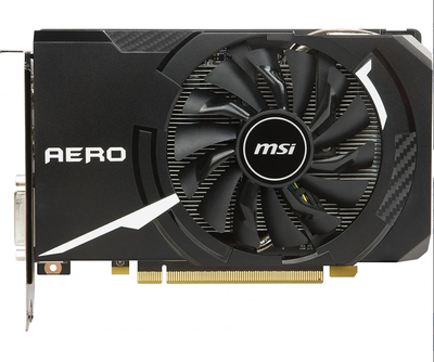 Видеокарта MSI GTX 1660Ti 6Gb Aero ITX OC (GeForce GTX 1660 Ti AERO ITX 6G OC) (GDDR6, 192 bit, PCI-E 3.0 x16) Б/у