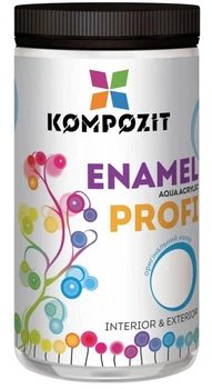 Емаль акрилова PROFI KOMPOZIT Біла глянцева 0.7л