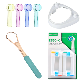Насадки для oral b cross action колпачки подставка скребок