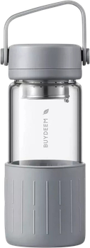 Termobutelka Buydeem szklana z zaparzaczem Nordic Grey 350 ml (6950386610031)