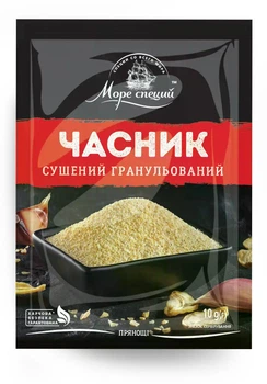 Упаковка Чеснока Море специй сушеного гранулированного 25 шт. х 10 г