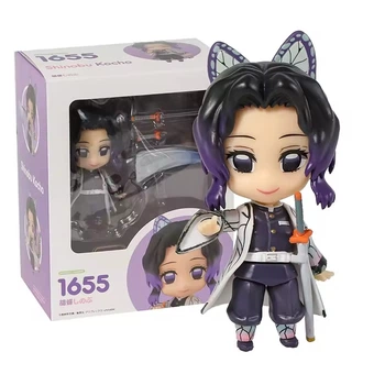 Аниме фигурка нендороид Клинок рассекающий демонов Demon Slayer Kocho Kanae Канаэ Кочо, подвижная, 10 см (BDD 0124)