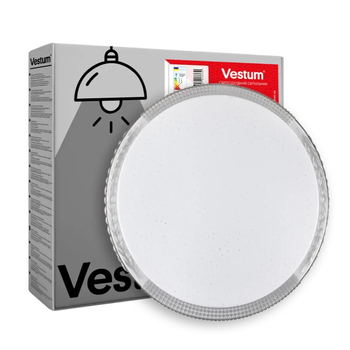 Стельовий LED світильник 30W Vestum з рельєфним плафоном 4000К 395*60мм білий IP40 WILLOW