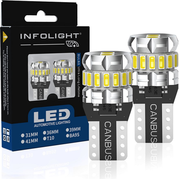 Комплект светодиодных ламп Infolight T10(w5w) Canbus White
