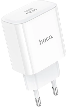Сетевое зарядное устройство Hoco C76A Pro Majestic single port PD30W charger White (6942007616300)