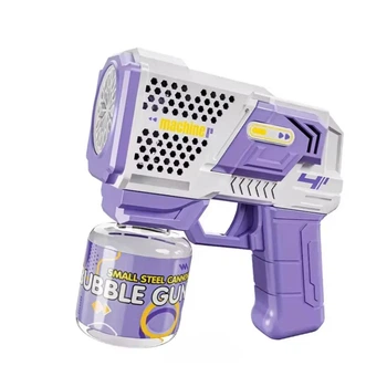 Игрушечный пистолет бластер мыльных пузырей Bubble Gun фиолетовый