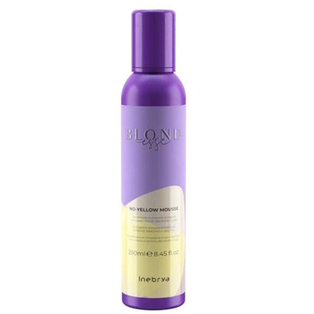 Мус-кондиціонер для русявого освітленого або сивого волосся Inebrya Blondesse No-Yellow Mousse 250 мл