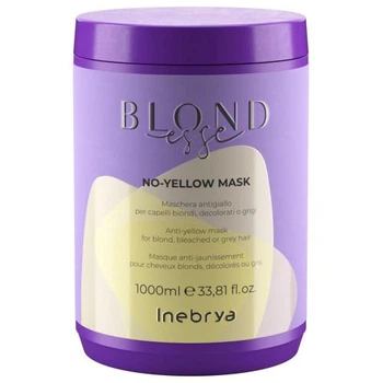 Маска для знебарвленого або сивого волосся Inebrya Blondesse No-Yellow Mask 1000 мл