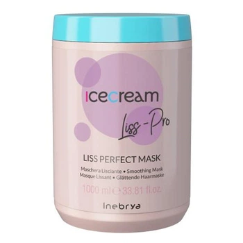 Маска разглаживающая жесткие и пушистые волосы Inebrya Ice Cream Liss Perfect Mask 1000 мл