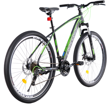 Велосипед Crossride МТВ ST Matrix 27.5" 17" 2025 Черно-зеленый (02752-170-1) 