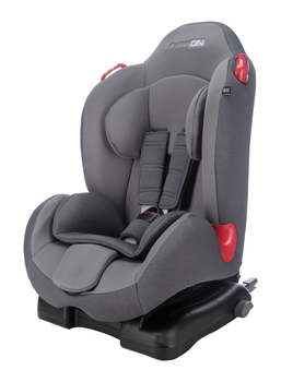 Автокресло FreeON с системой Isofix и боковой защитой для детей 9 месяцев - 6 лет серое