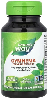 Джімнема Nature's Way Gymnema 500 мг 60 капсул в упаковці (ARE-574290)