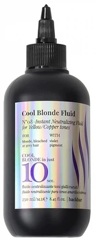 Нейтрализующий флюид для желтых и медных оттенков - Farmavita Back Bar Cool Blonde Fluid №08 250ml (1417770-25084287)