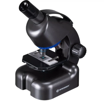 Микроскоп Bresser Junior CM-04 100x-900x Black з набором для дослідів і адаптером для смартфона (14951) (931504)
