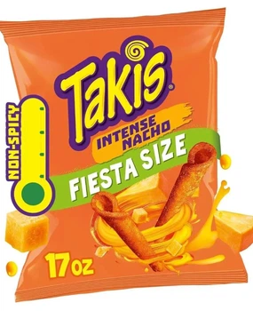 Чипсы Takis Intense Nacho Rolled Tortilla Chips с сырным вкусом 482г