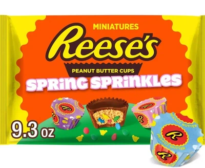 Шоколадні цукерки Reese's Peanut Butter Cups Miniatures with Spring Sprinkles 263г
