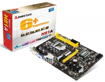 Материнська плата Biostar H81A Ver. 6.1 (s1150, Intel H81, ATX) (H81A Ver. 6.1), Б/в
