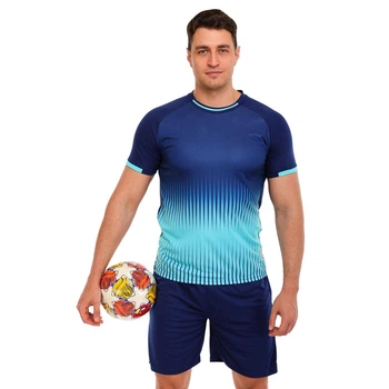 Форма футбольна чоловіча шорти + футболка SP-Sport 8861 розмір XL (46-48) зріст 170-175см Deep Blue-Mint