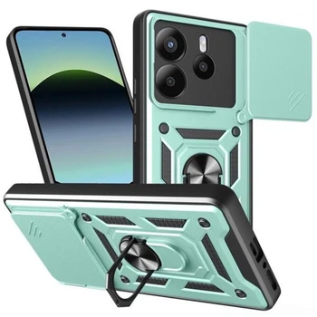 Протиударний броньований чохол із захистом камери для Xiaomi Redmi Note 14 4G Armor Case Keysion green