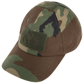 Бейсболка тактическая Helikon-Tex BBC Vent Cap Rip-Stop Woodland Универсальный (opt-M-T-5170)