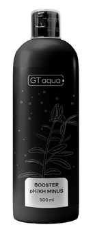  Препарат для зниження pH і карбонатної жорсткості KH води в акваріумі GT Aqua Booster pH/KH minus 500 мл (5908252830831)