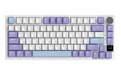 Клавіатура бездротова AJAZZ AK820 PRO 75% на Flying fish Switches Purple-White-Blue (AK820PRO-FF-PWB)