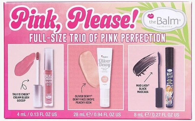 Набор - theBalm Holiday Kit Pink Please (blush/4ml + f/drops/28ml + mascara/8ml) (1414261-27054272)