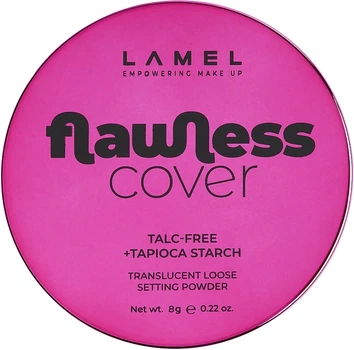 Прозрачная рассыпчатая пудра для лица - LAMEL Make Up Flawless Cover Translucent Loose Setting Powder 01 (8g) (1267124-1272187714-2)