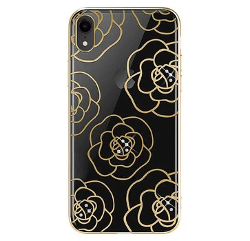 Чохол-накладка Devia Camellia Series Crytal Case для iPhone Xs Max Gold (6938595317248)