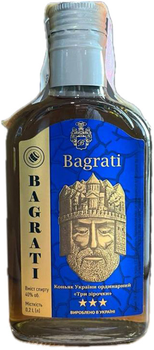 Коньяк Bagrati Ординарный 3 звездочки 0.2 л 40% (4820013376901)