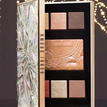 Палетка для лица Bobbi Brown Luxe Eye Cheek Palette Eyeshadow Blush Rare Incandescent Glow