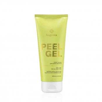Пілінг-скатка для шкіри обличчя Bogenia Peeling Gel з гліколевою, молочною, саліциловою та мигдальною кислотами, 200 мл