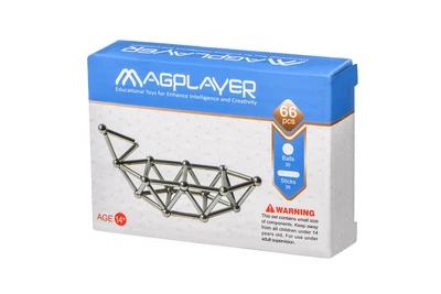Конструктор Magplayer магнітний набір палички та кульки 66ел