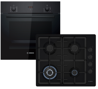 Комплект Bosch Духовой шкаф HBF512BB1T + Газовая варочная поверхность PBH6C6K90R