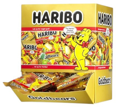 Жувальні цукерки Haribo Goldbears 10 г x 100 шт (5701090038144)