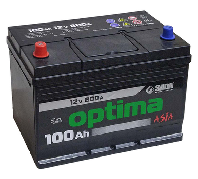 Автомобільний акумулятор Optima Asia 6СТ-100 (+/-) оптима Азія 12В 100Ач 800А