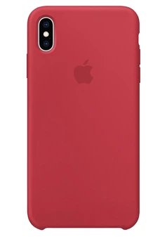 Silicone Case Original for Apple iPhone XS Max (HC) - Red Raspberry